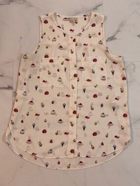 🌹Lila Rose🌹 Sleeveless Dessert Print Top